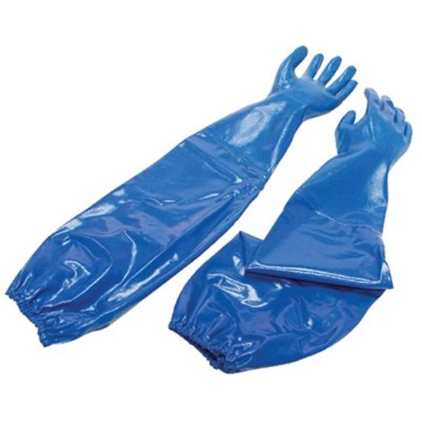 Protectionpro 068-NK803ES-10 Nitri-Knit Glove Dippednitrile-Interlocked Knit - Blue - 10 in. PR3125508 - main